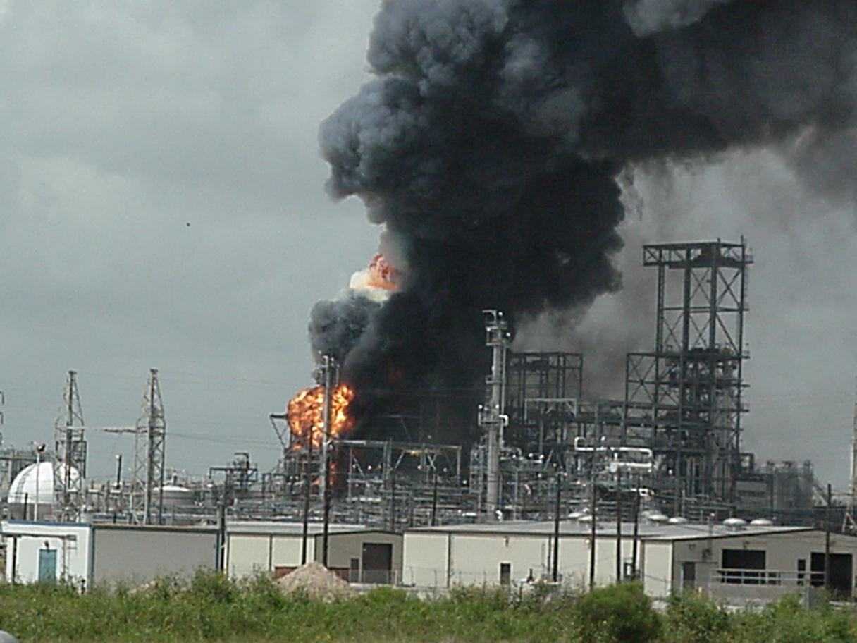 The results of a reactive chemical explosion Reactive chemical explosion